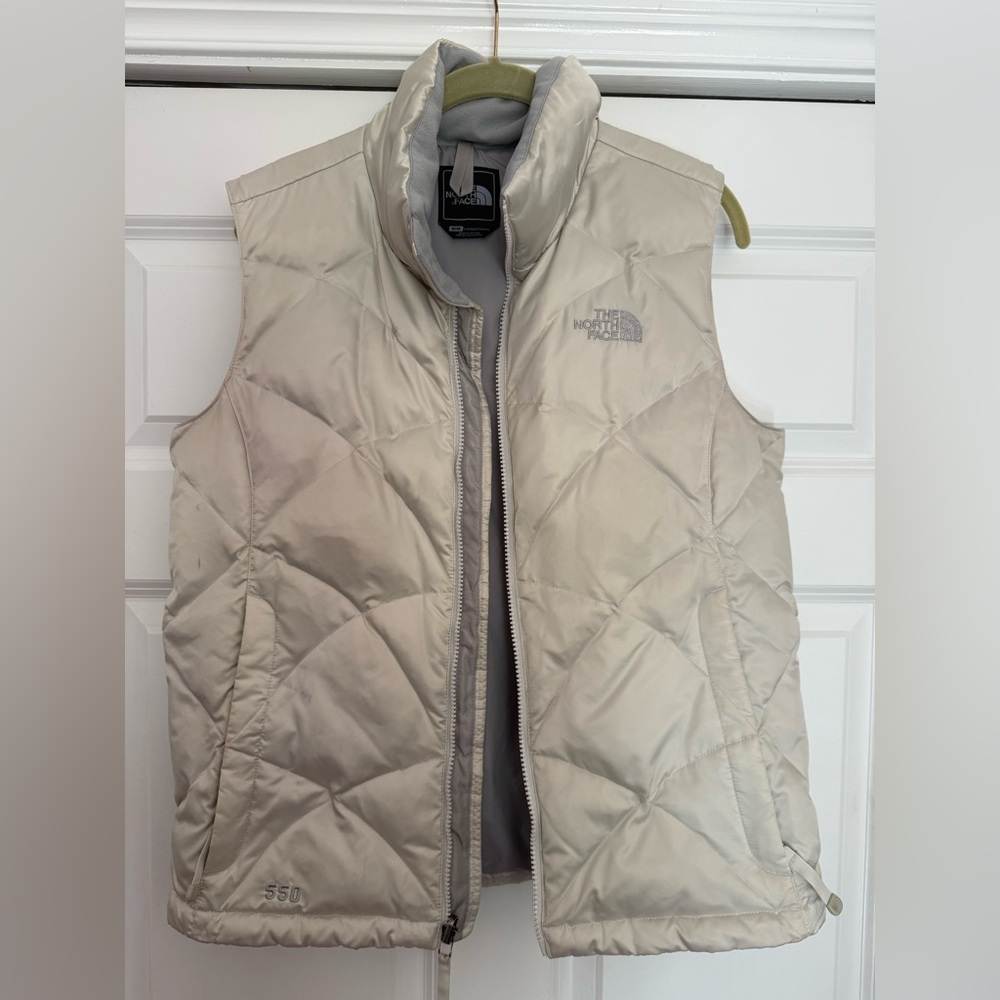 The North Face Off-White Quilted Vest